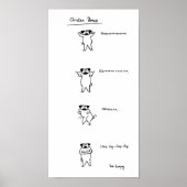 Pug Chicken Dance Poster (Voorkant)