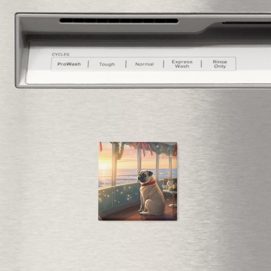 Pug Christmas Cruise: Pawsome Holiday Delight Magneet