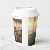 Pug Christmas Cruise: Pawsome Holiday Delight Papieren Bekers (Rechts)