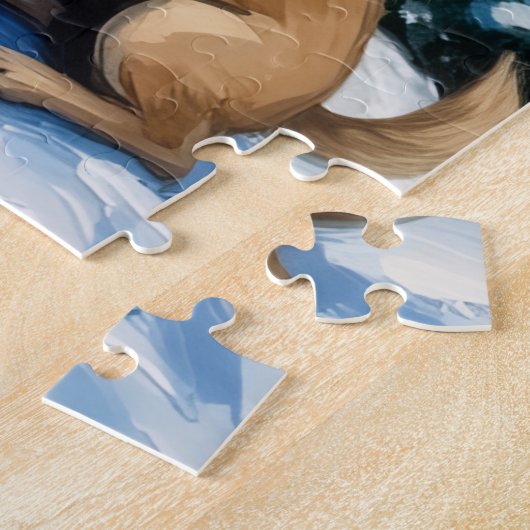 Pug Christmas Lighthouse Holiday Legpuzzel (Zijkant)