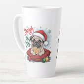 Pug Christmas Mug – Sleigh All Day Holiday Coffee Latte Mok (Linkerhoek)