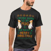 Pug Christmas  T-shirt (Voorkant)