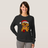 Pug Christmas Tree Dog Santa Merry Pugmas T-shirt (Voorkant volledig)