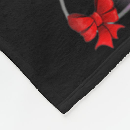 Pug Christmas Tree Lights Santa Dog Xmas Boys Pugm Fleece Deken (Hoek)