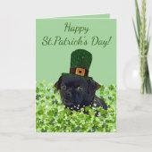 Pug Chug Dog St. Patrick's Day Kaart (Voorkant)