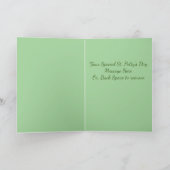 Pug Chug Dog St. Patrick's Day Kaart (Binnen)