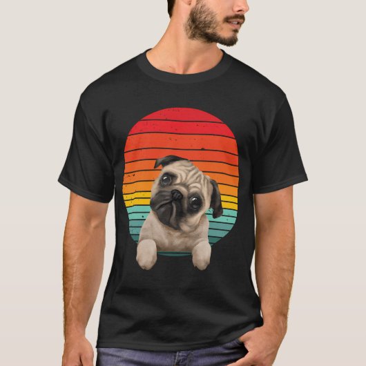 Pug Cirkel T-shirt (Voorkant)