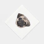 Pug Classic T-Shirt Servet (Hoek)
