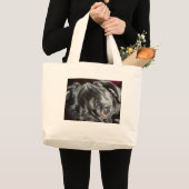 Pug Close-up - Canvas tas (Voorkant (product))
