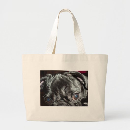 Pug Close-up - Canvas tas (Voorkant)