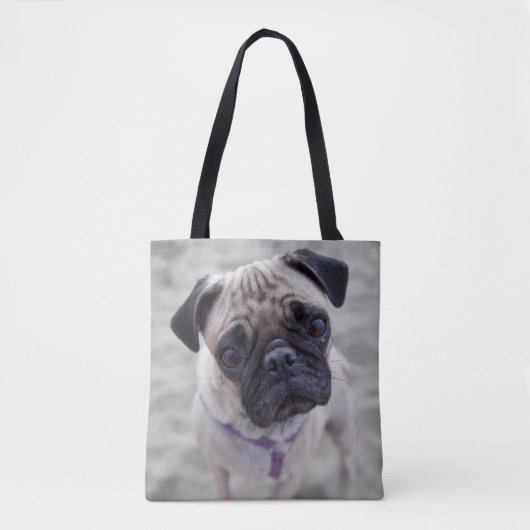Pug Closeup Tote Bag (Voorkant)