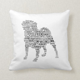 Pug Cloud Pillow Kussen