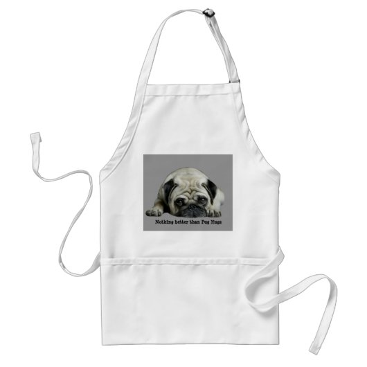 Pug Clown at Heart Apron Standaard Schort (Voorkant)