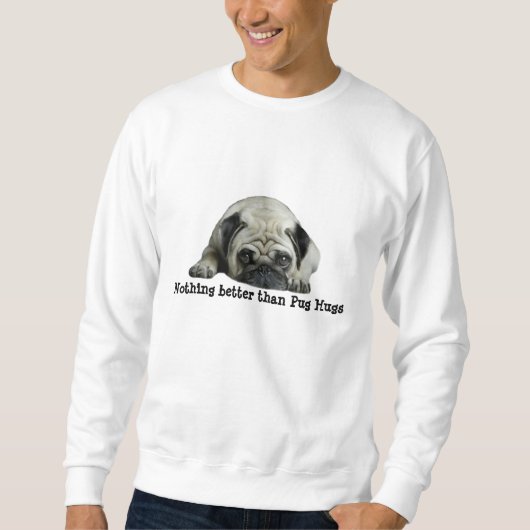 Pug Clown at Heart Unisex Sweatshirt (Voorkant)