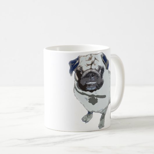 Pug Coffee-Mok Koffiemok (Voorkant rechts)