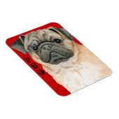 Pug Color Block Magneet (Rechterzijde)