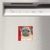 Pug Color Block Magneet (Insitu (Vaatwasser))