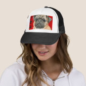Pug Color Block Trucker Pet (In situ)
