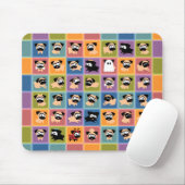 Pug Color Square Mousepad Muismat (Met muis)