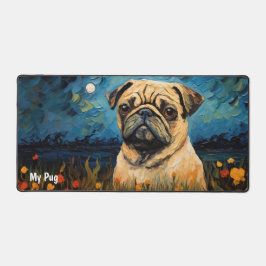 Pug Computer Muis en toetsenbord Desk Mat