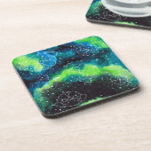 Pug Constellation Onderzetters Blues Greens (Linkerzijde)
