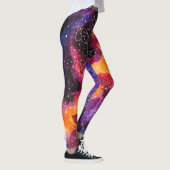 Pug Constellations Stars Galaxy Sinaasappels Pinks Leggings (Rechts)