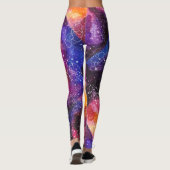 Pug Constellations Stars Galaxy Sinaasappels Pinks Leggings (Achterkant)