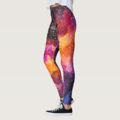 Pug Constellations Stars Galaxy Sinaasappels Pinks Leggings (Links)