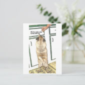 Pug Cookie Butt Briefkaart (Staand voorkant)