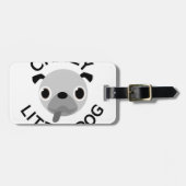 Pug Crazy Little Dog Bagagelabel (Voorkant horizontaal)