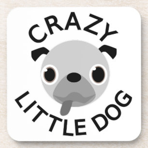 Pug Crazy Little Dog Bier Onderzetter