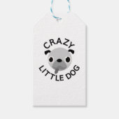 Pug Crazy Little Dog Cadeaulabel (Voorkant)