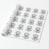 Pug Crazy Little Dog Cadeaupapier (Uitgerold)