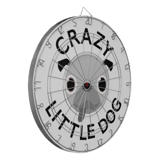 Pug Crazy Little Dog Dartbord (Voorkant Links)