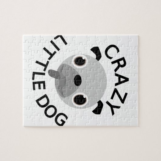 Pug Crazy Little Dog Legpuzzel (Horizontaal)