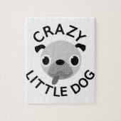 Pug Crazy Little Dog Legpuzzel (Verticaal)