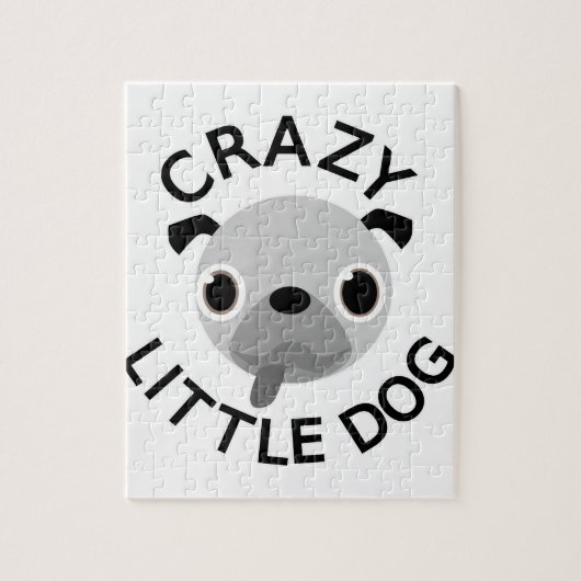 Pug Crazy Little Dog Legpuzzel (Verticaal)