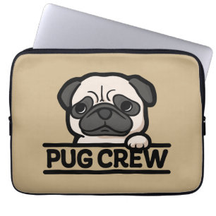 PUG CREW – Grappig & Schattig Pug Liefhebber Cadea Laptop Sleeve