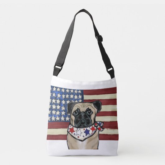 Pug Crossbody Tas (Voorkant)