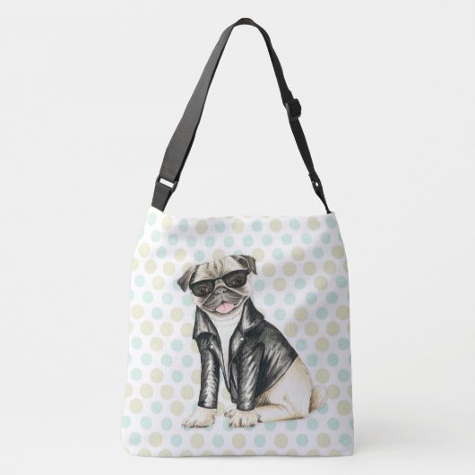 Pug Crossbody Tas (Achterkant)