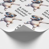 Pug Dab Wrapping Papier (Hoek)