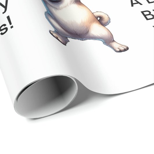 Pug Dab Wrapping Papier (Rol Hoek)
