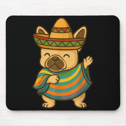 Pug dabbing cinco de mayo muismat (Voorkant)