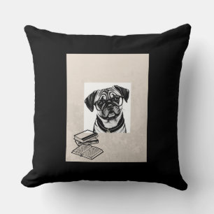 Pug Dachshund Dog Wearing Glasses Sierkussen
