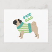 Pug Dad Briefkaart (Voorkant)