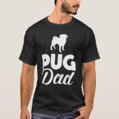 Pug Dad Funny Mops T-shirt (Voorkant)