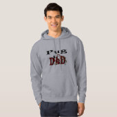 Pug Dad Gifts Hoodie (Voorkant volledig)