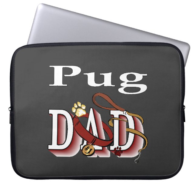 Pug Dad Gifts Laptop Sleeve (Voorkant)