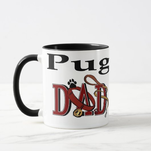 Pug Dad Gifts Mok (Links)