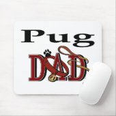 Pug Dad Gifts Muismat (Met muis)